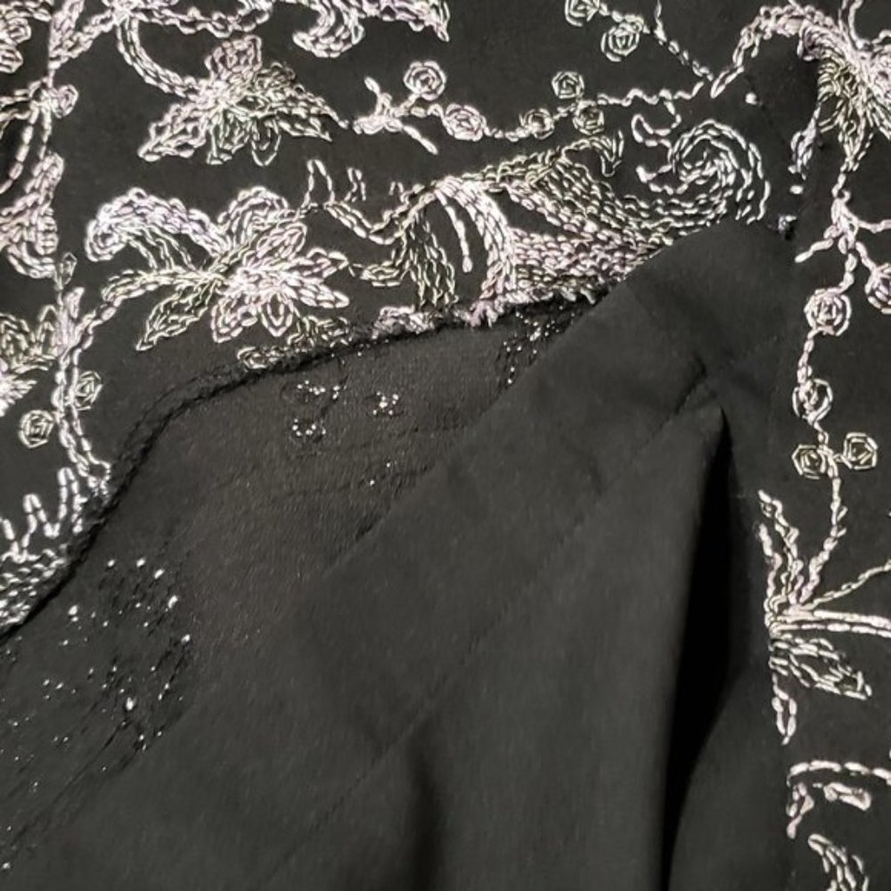 Nicole Miller sleeveless embroidered dress Size 8 - Picture 8 of 10